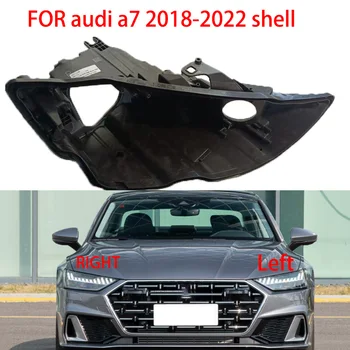 Основание корпуса фары Черная Нижняя Оболочка Ремонт Фар Audi A7 2018-2022 LED shell