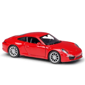 Отлитая под давлением модель WELLY в масштабе 1:36 Porsche Carrera 911Carrera S из автомобильного сплава декоративная подарочная коллекция игрушечных украшений