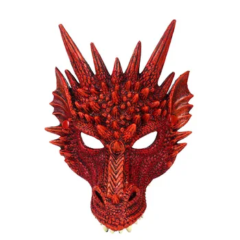 Праздничный костюм для вечеринки, косплей-маска, маска с головой дракона для фестивальной вечеринки на Хэллоуин