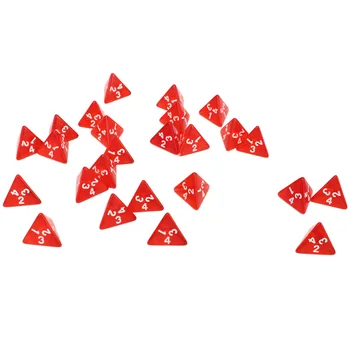 Прозрачные цифровые игральные кости, красные обучающие треугольные обучающие игральные кости, Водонепроницаемый Многофункциональный набор для интерактивной игры