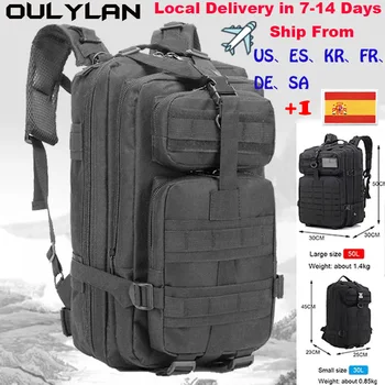 Рюкзак Походный Тактический рюкзак 30Л / 50Л, Рюкзаки для охоты на открытом воздухе, Нейлоновый Водонепроницаемый военный рюкзак, сумка для рыбалки