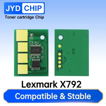 Сброс чипа картриджа X792 для Lexmark X792X1KG X792X1CG X792X1MG X792X1YG Чип Тонера Lexmark X792DE X792DTE X792DTFE X792DTME