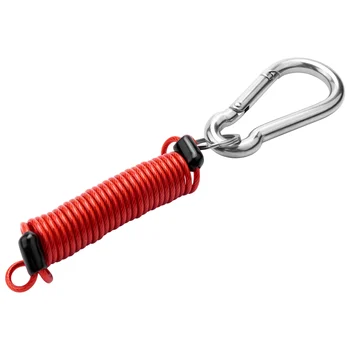 Страховочная пряжка из пружинного троса, застежка-молния, 4-футовый отрывной трос 80-01-2140 (красный)