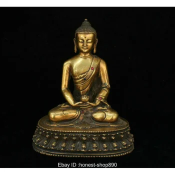 Тибетский буддизм Бронзовые Медные Хамы Скульптура Будды Шакьямуни Амитабхи