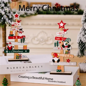 Украшения рождественского стола, английские буквы, деревянная вывеска, старый снеговик, гном, старые деревянные украшения, рождественские украшения