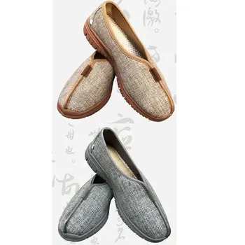 унисекс из высококачественного льна буддийский Лохан будда дзен лайт кроссовки для медитации шаолиньский монах кунг-фу обувь