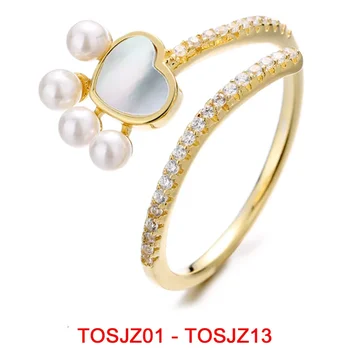Фахми 2021 новый 100% стерлингового серебра 925 пробы в форме сердца жемчужное кольцо мода DIY кольцо производитель ювелирных изделий женское кольцо
