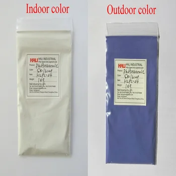 Фотохромный пигмент, фотохромный порошок артикул: HLPC-04 Цвет: небесно-голубой 1 лот = 10 грамм Бесплатная доставка.