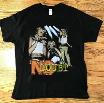 Футболка 90-х No Doubt Bootleg Rap Tour, футболка Гвен Стефани, черная футболка HL4225