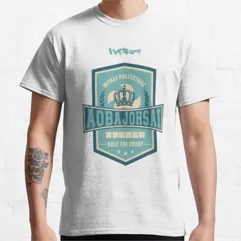 футболки мужские хлопчатобумажные топы HAIKYUU: TEAM AOBA JOHSAI Футболка мужские футболки комплект Блузка мужская футболка с круглым вырезом