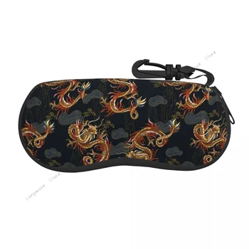 Футляр для очков Мягкая сумка для очков Традиционный дракон Переносная коробка для солнцезащитных очков Сумка для очков