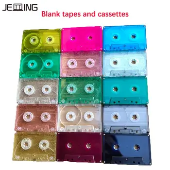 Цвет Прозрачный Стандартная пустая кассета магнитофона, пустая кассета для записи речи, музыки, пустые кассеты (без кассеты)