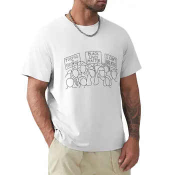 Черная футболка протеста Lives Matter, винтажная одежда, быстросохнущая мужская футболка