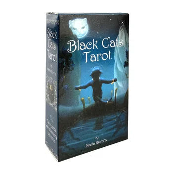 Черные Кошки, Карты Таро, колода для гадания, английская версия Развлекательной настольной игры, играющей в Oracle