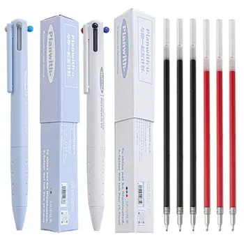 Шариковые ручки 3 цвета 0,5 мм, гелевые ручки с черными / красными / синими чернилами, инструменты для письма, подарок для студентов, Учебные канцелярские принадлежности