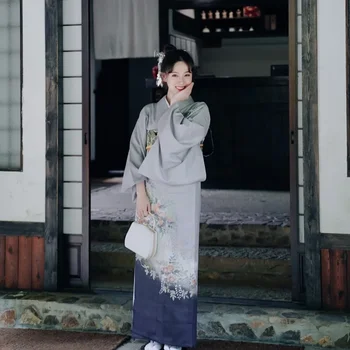 Японское Кимоно Традиционное Женское платье Оби Юката Японское платье-кимоно для косплея Восточные Традиционные Японские Кимоно 11196