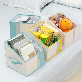Ящик для хранения домашней одежды в скандинавском стиле, Большая емкость, Корзина для детских игрушек, Складной ящик для хранения мелочей, Органайзер